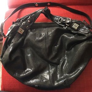 GIVENCHY Black Sparkle Shoulder Bag